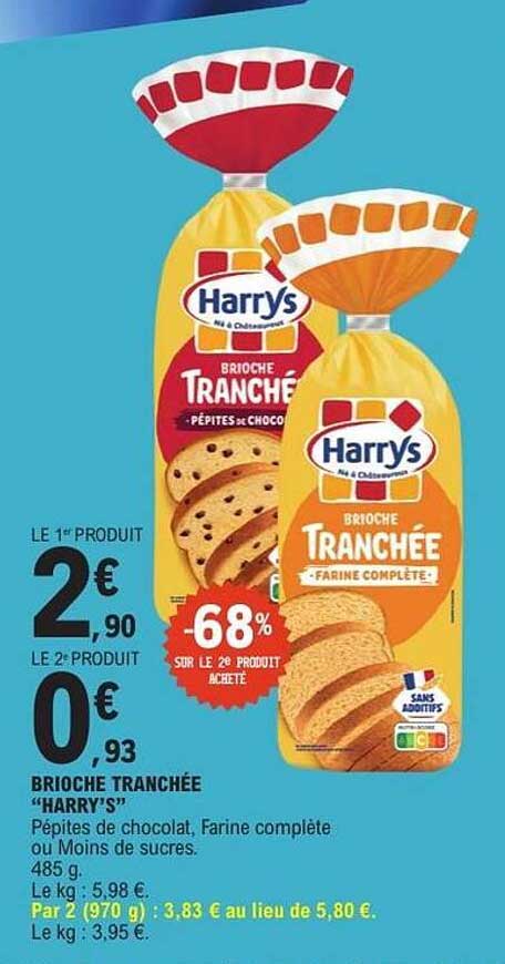BRIOCHE TRANCHÉE HARRY'S