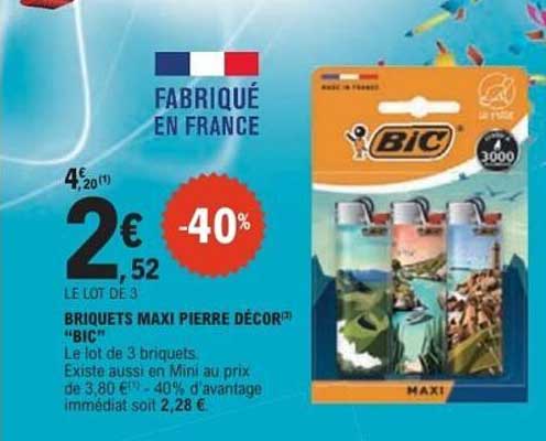 BRIQUETS MAXI PIERRE DÉCOR® BIC