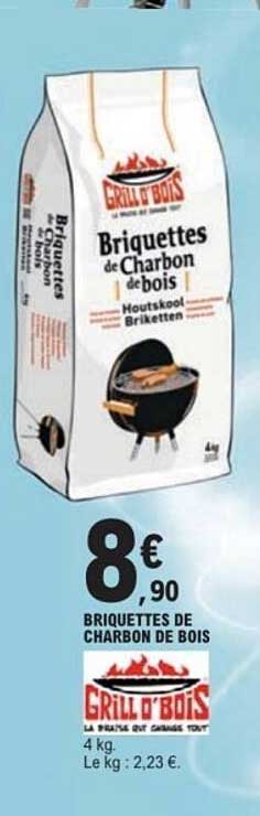 Briquettes de charbon de bois