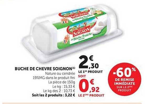 BUCHE DE CHEVRE SOIGNON