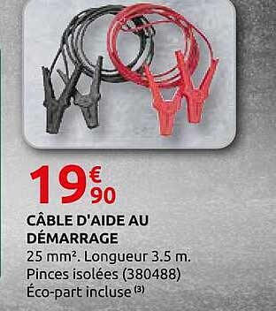 CÂBLE D'AIDE AU DÉMARRAGE