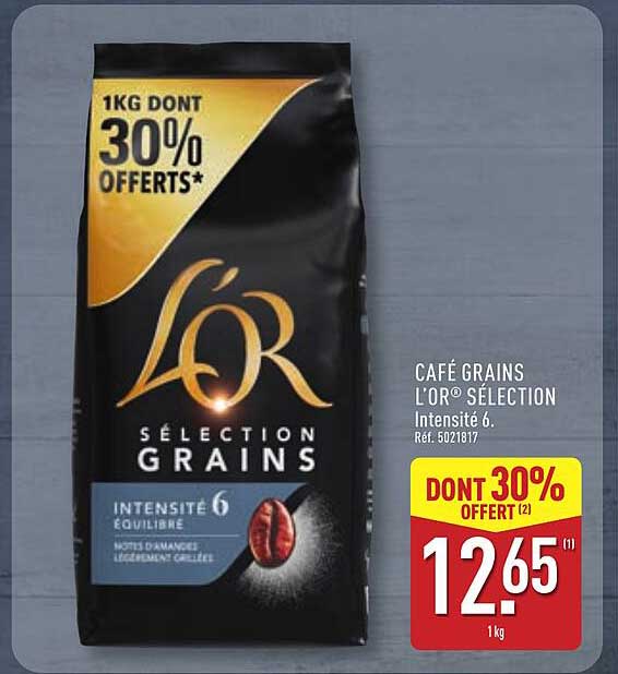 CAFÉ GRAINS L'OR® SÉLECTION Intensité 6.