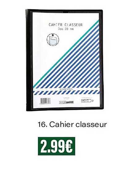 Cahier classeur