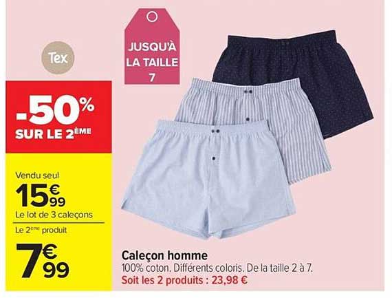 Caleçon homme