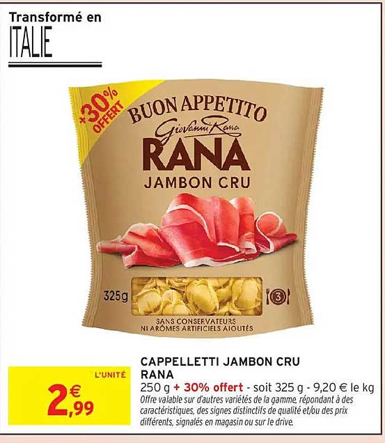 Cappelletti jambon cru Rana