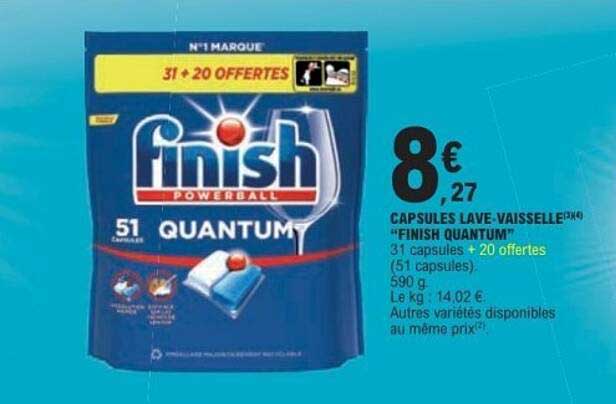 CAPSULES LAVE-VAISSELLE "FINISH QUANTUM"