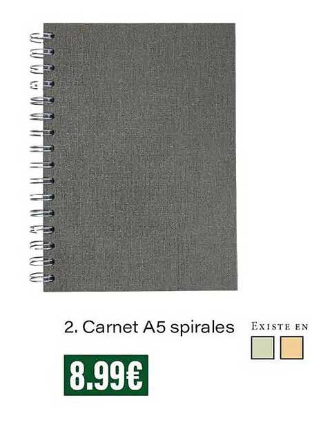 Carnet A5 spirales