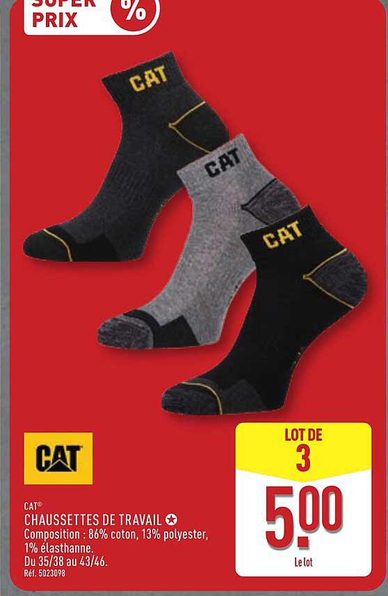CAT CHAUSSETTES DE TRAVAIL
