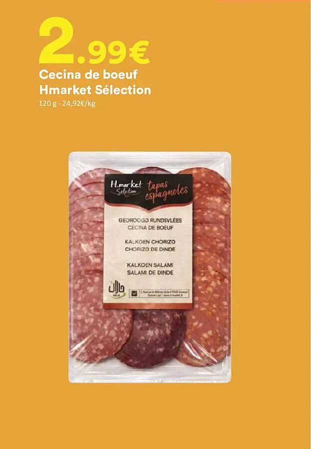 Cecina de boeuf Hmarket Sélection