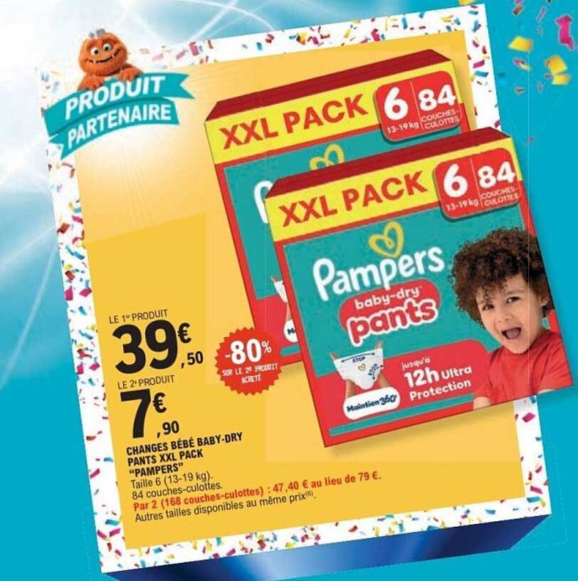 CHANGES BÉBÉ BABY-DRY PANTS XXL PACK “PAMPERS”