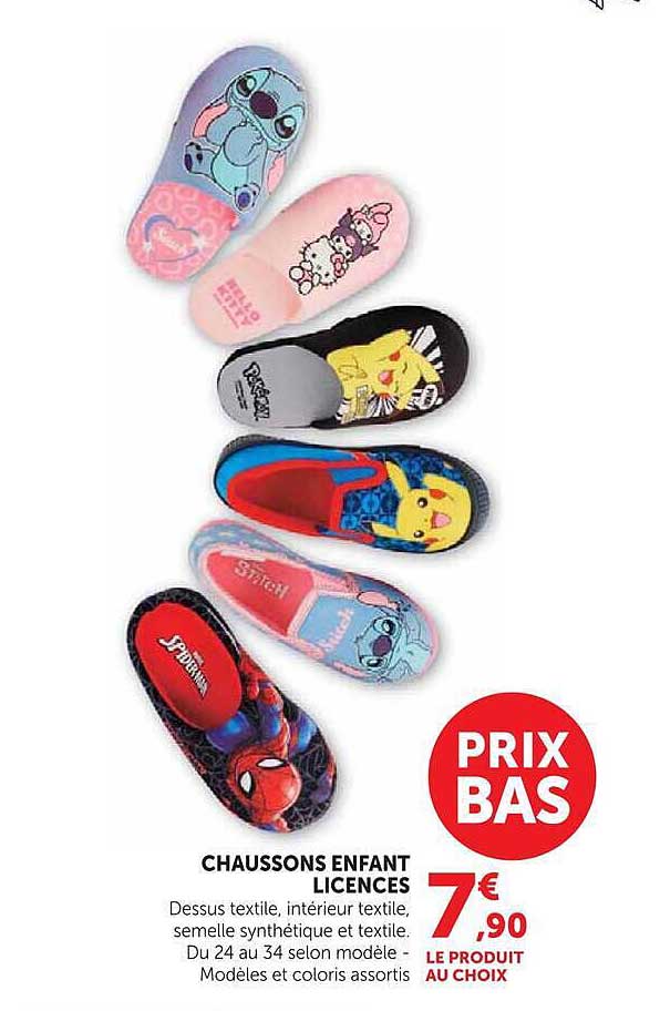 CHAUSSONS ENFANT LICENCES
