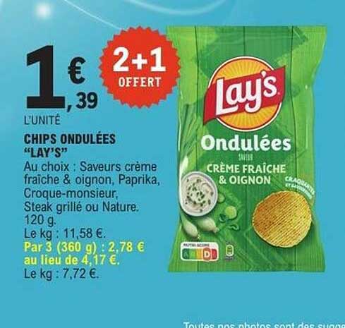 CHIPS ONDULÉES “LAY’S”