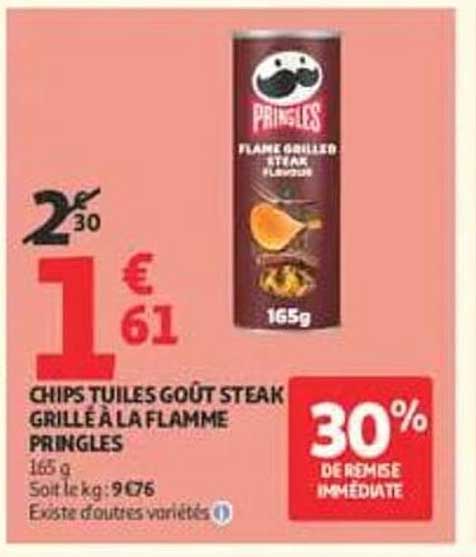 CHIPS TUILES GOUT STEAK GRILLÉ À LA FLAMME PRINGLES