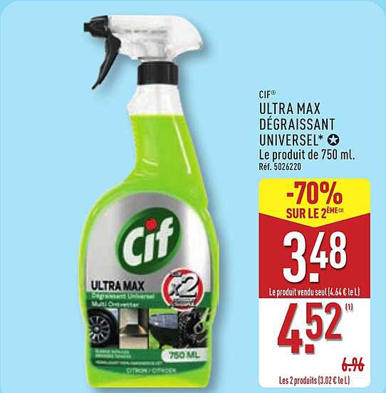 CIF ULTRA MAX DÉGRAISSANT UNIVERSEL*
