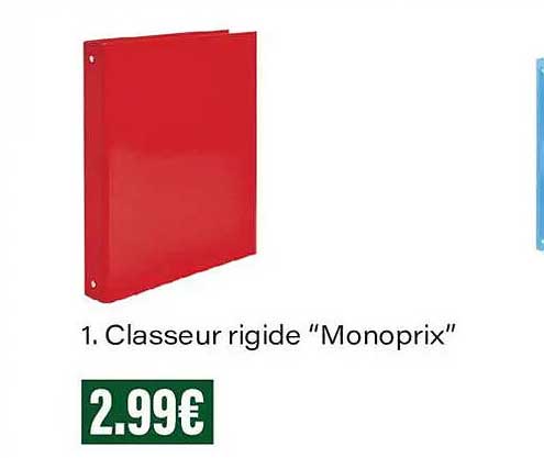 Classeur rigide “Monoprix”