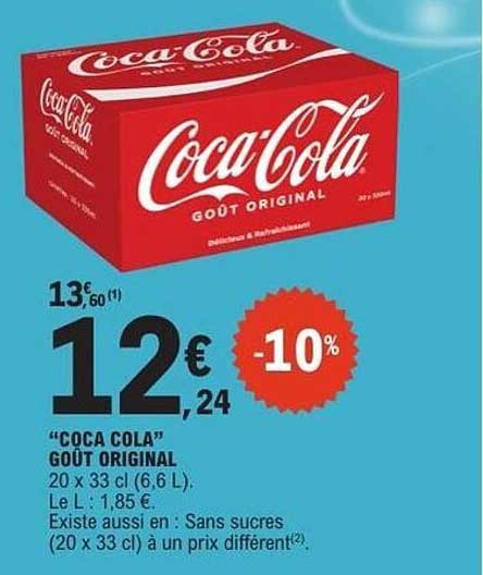 “COCA COLA” GOÛT ORIGINAL