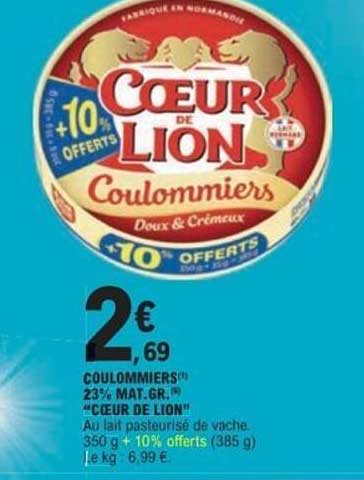 COEUR DE LION Coulommiers