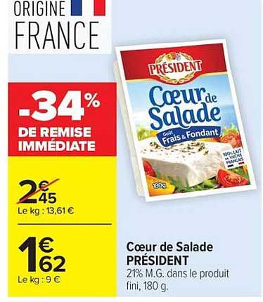 Cœur de Salade PRÉSIDENT