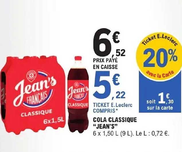 COLA CLASSIQUE “JEAN’S”