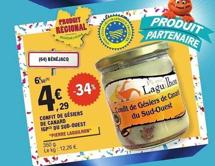 CONFIT DE GÉSIERS DE CANARD IGP(2) DU SUD-OUEST "PIERRE LAGUILHON"
