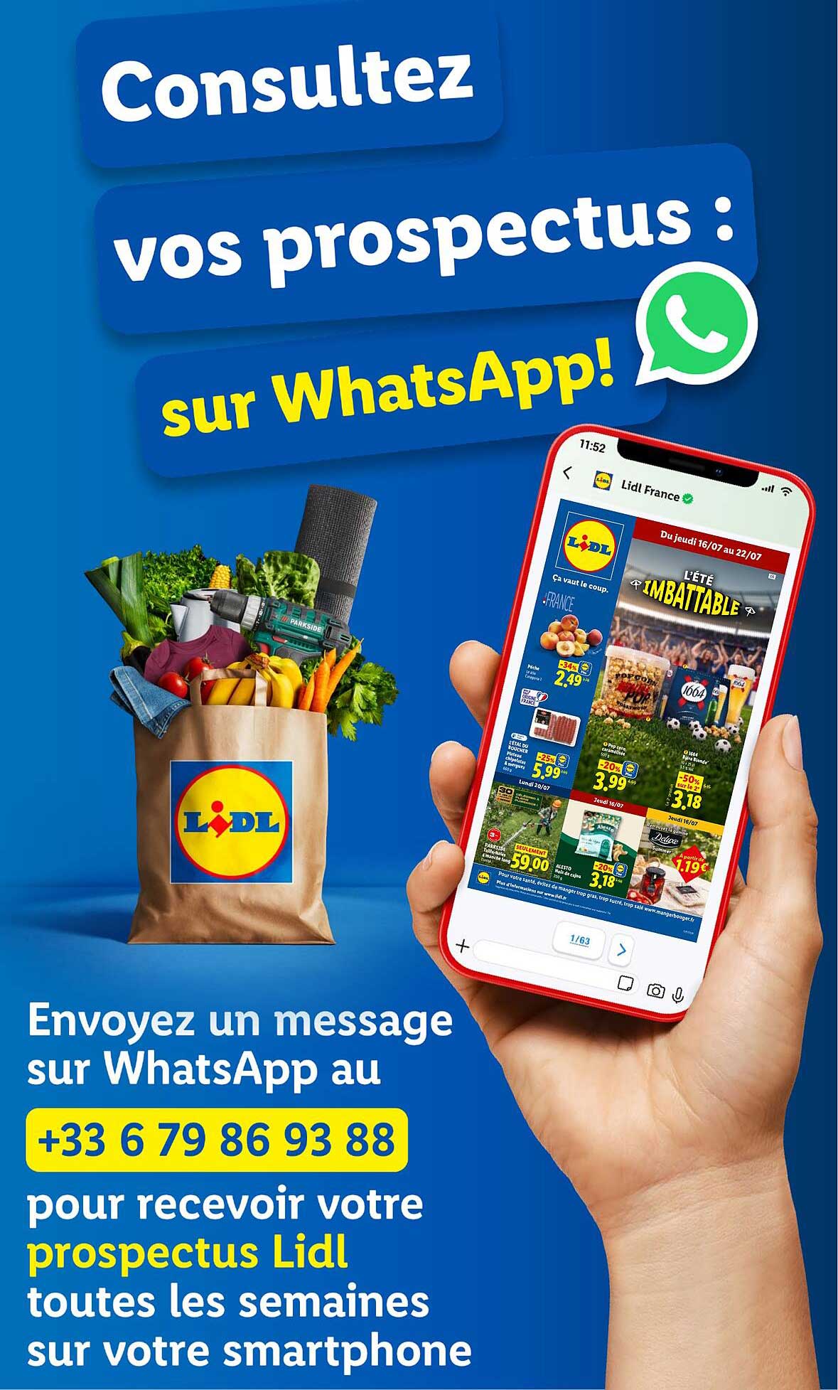 Consultez vos prospectus : sur WhatsApp!
