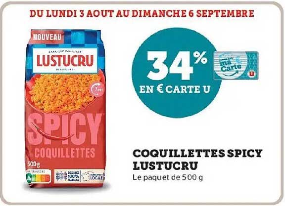 COQUILLETTES SPICY LUSTUCRU