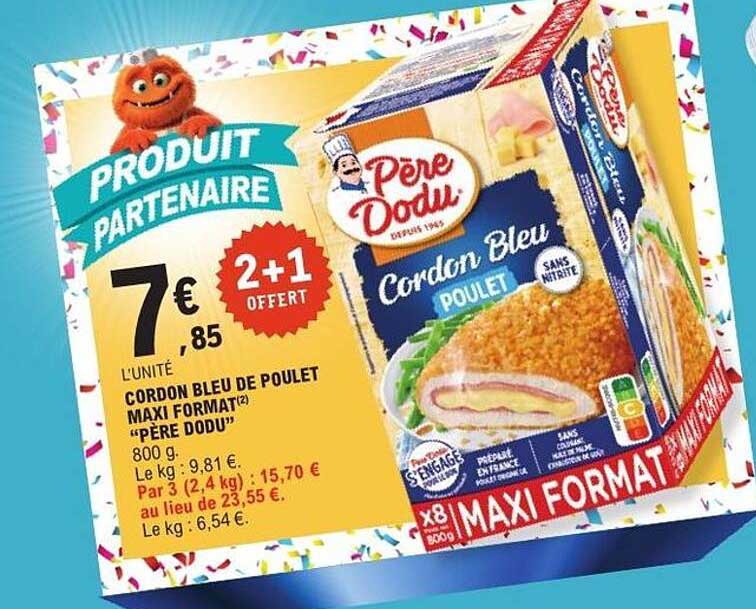CORDON BLEU DE POULET MAXI FORMAT «PÈRE DODU»