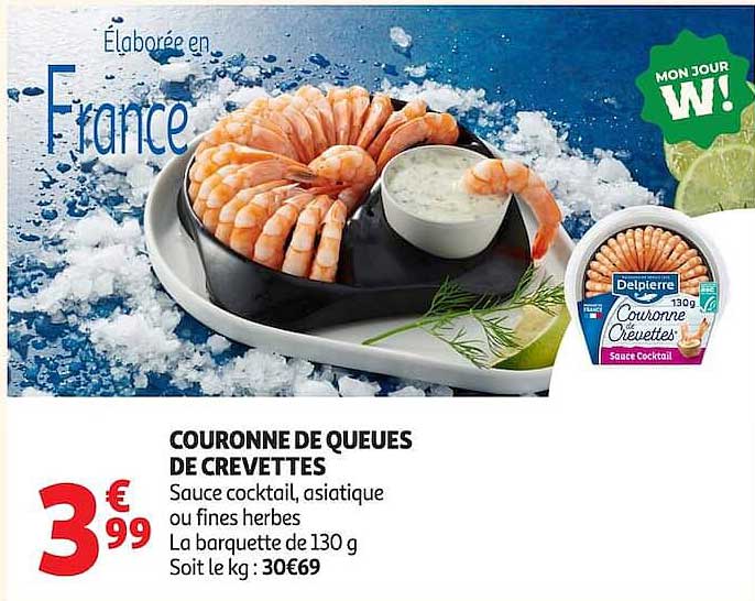 COURONNE DE QUEUES DE CREVETTES