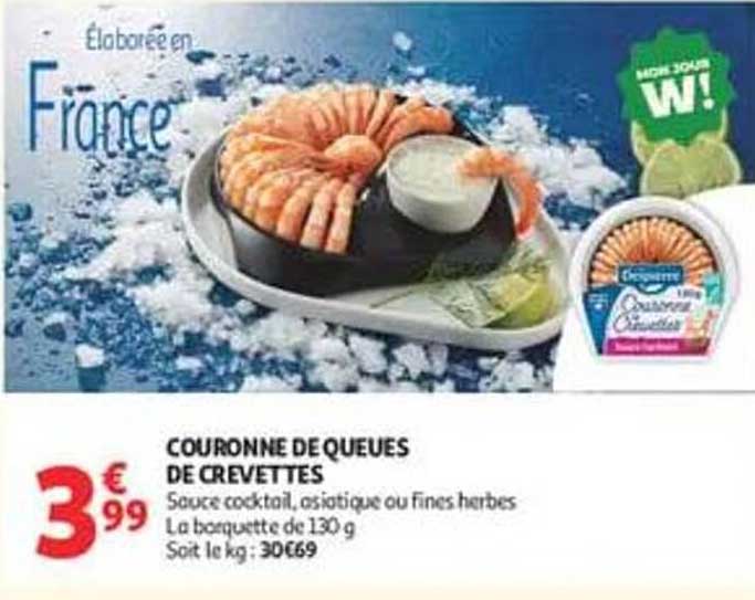 COURONNE DE QUEUES DE CREVETTES
