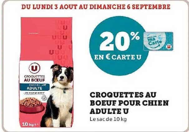 CROQUETTES AU BOEUF POUR CHIEN ADULTE U