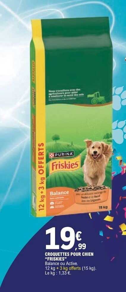 CROQUETTES POUR CHIEN “FRISKIES”