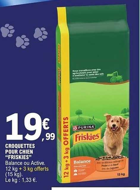 CROQUETTES POUR CHIEN “FRISKIES”