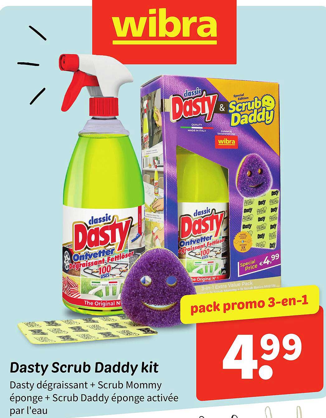 Dasty Scrub Daddy kit