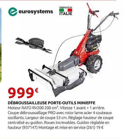 DÉBROUSSAILLEUSE PORTE-OUTILS MINIEFFE