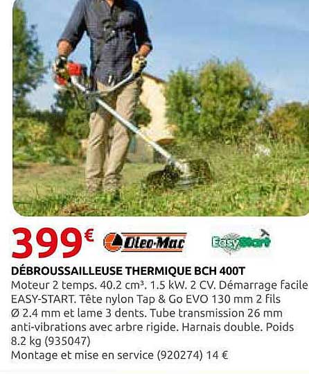 DÉBROUSSAILLEUSE THERMIQUE BCH 400T