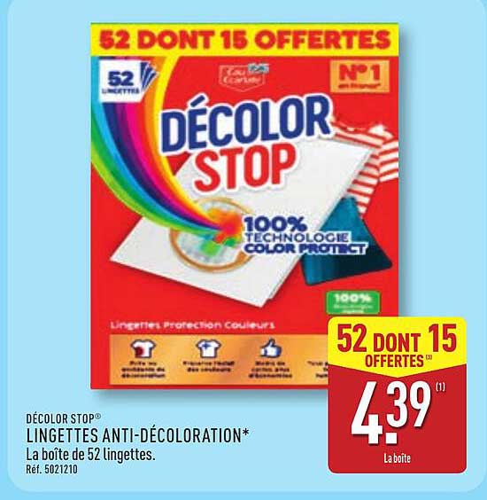DÉCOLOR STOP LINGETTES ANTI-DÉCOLORATION*
