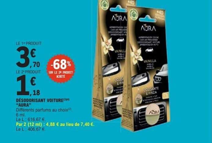 DESODORISANT VOITURE "AURA"