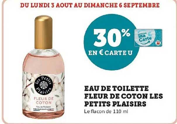 EAU DE TOILETTE FLEUR DE COTON LES PETITS PLAISIRS
