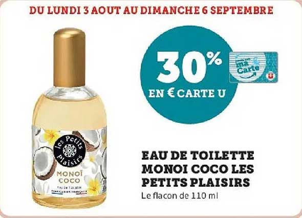 EAU DE TOILETTE MONOI COCO LES PETITS PLAISIRS