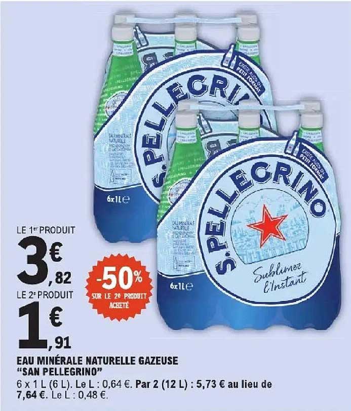 EAU MINÉRALE NATURELLE GAZEUSE “SAN PELLEGRINO”