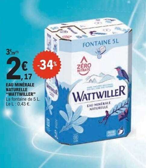 EAU MINÉRALE NATURELLE "WATTWILLER"