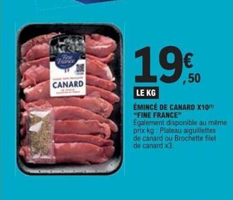 ÉMINCÉ DE CANARD X10 «FINE FRANCE»