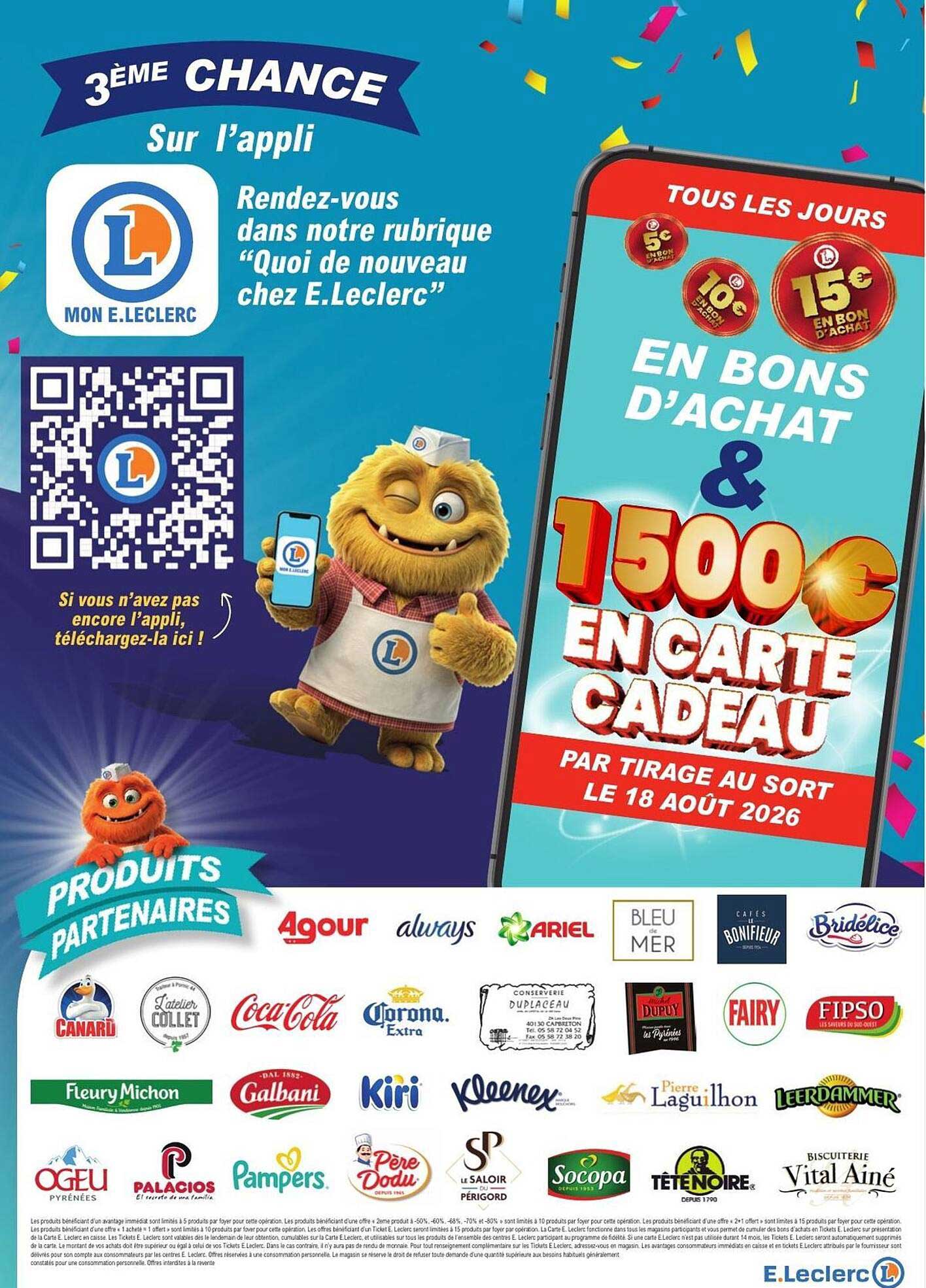 EN BONS D’ACHAT & 1500€ EN CARTE CADEAU