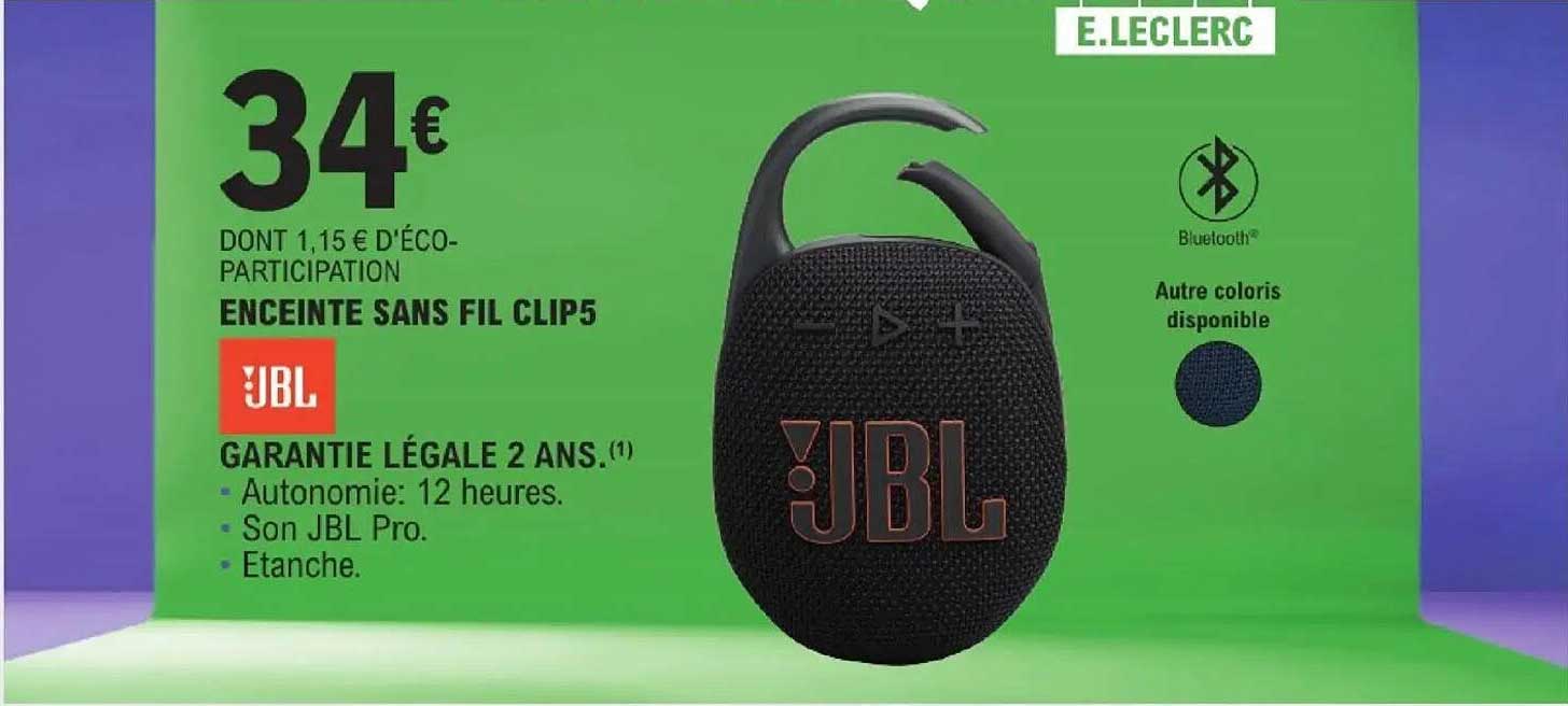 ENCEINTE SANS FIL CLIP5