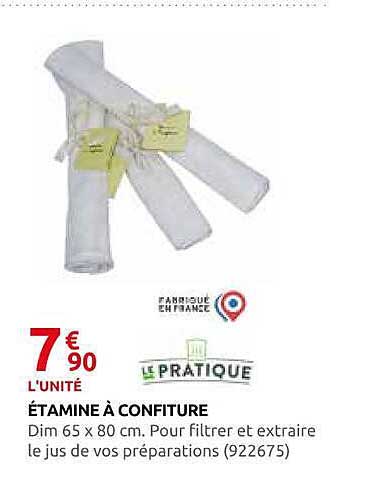 ÉTAMINE À CONFITURE