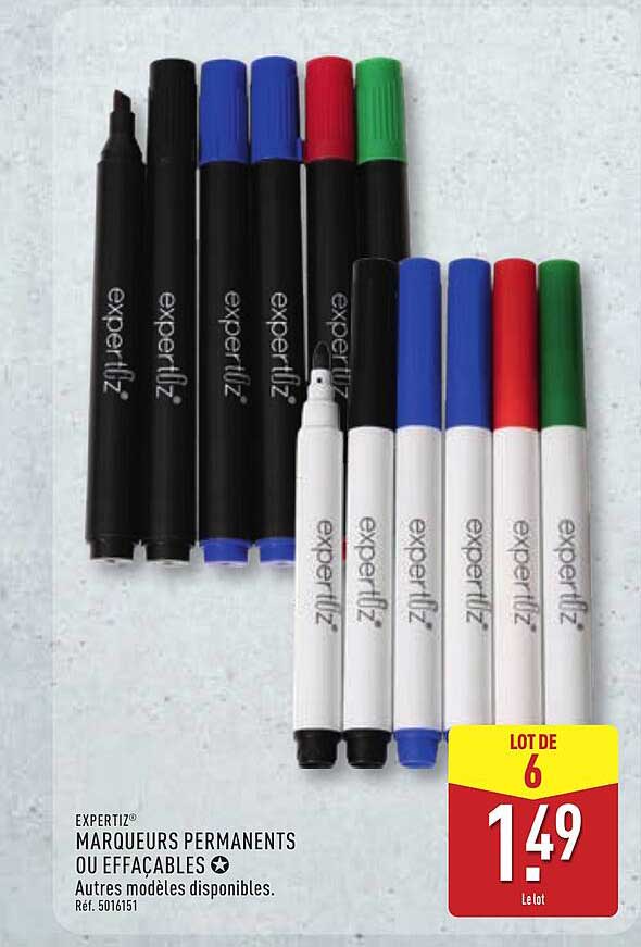 EXPERTIZ® MARQUEURS PERMANENTS OU EFFAÇABLES