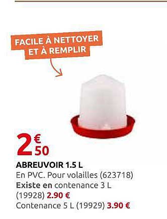 FACILE À NETTOYER ET À REMPLIR