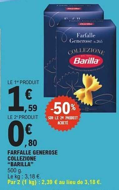FARFALLE GENEROSE COLLEZIONE «BARILLA»