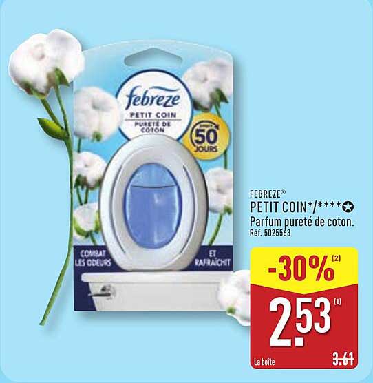 FEBREZE PETIT COIN/**** Parfum pureté de coton. Réf. 5025563