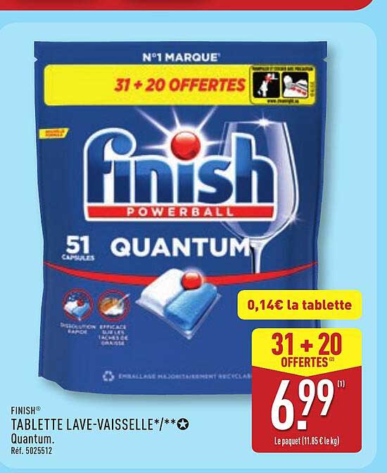 FINISH TABLETTE LAVE-VAISSELLE F/*** Quantum.